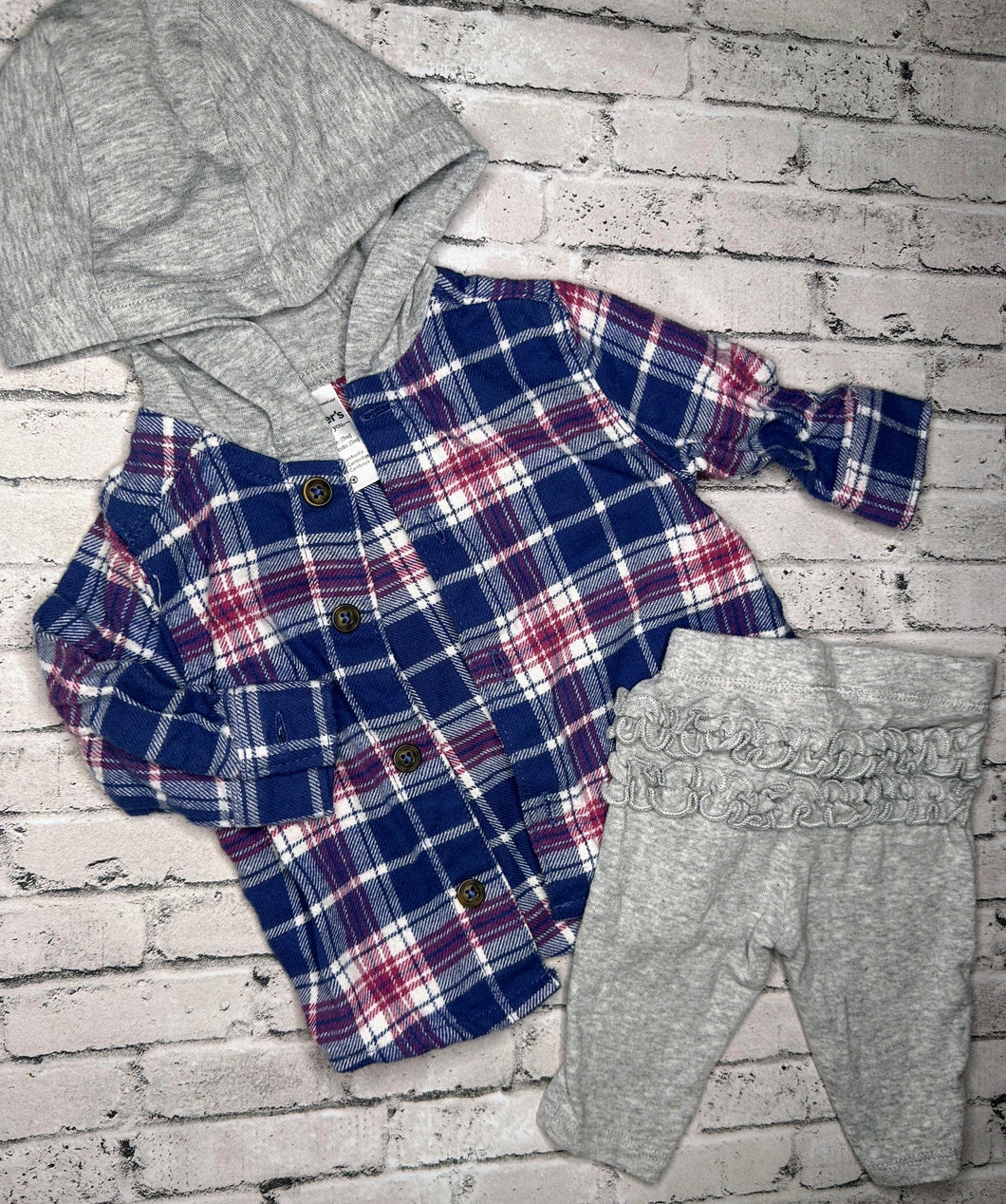 Carter’s: Purple/Navy 2pc Set- Newborn