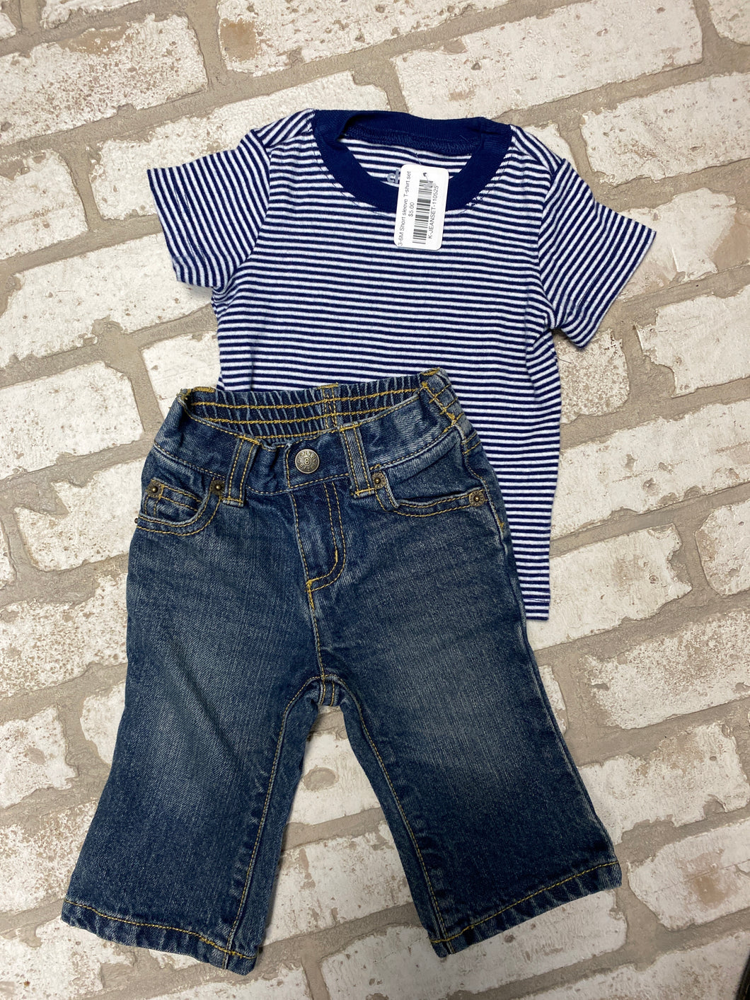 3-6M Short sleeve T-shirt set