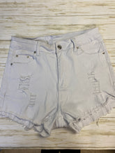 Load image into Gallery viewer, Shein White Distressed shorts (L)
