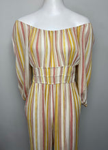 Load image into Gallery viewer, As U Wish Striped Jumpsuit- (L)
