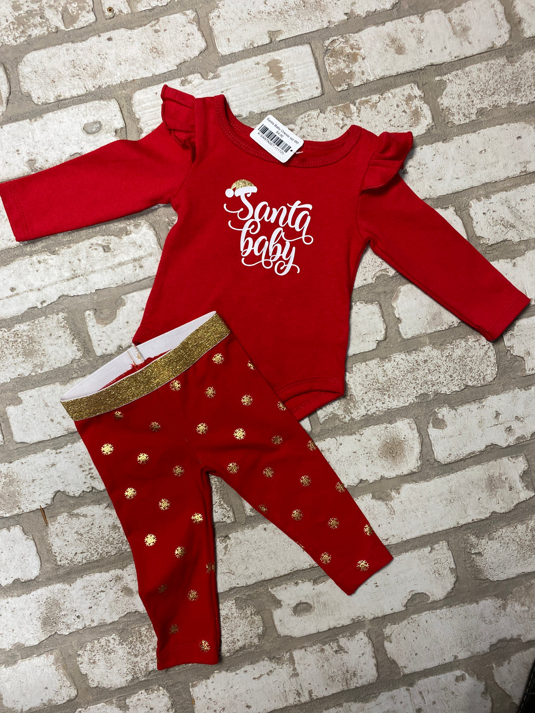 Santa Baby Onesie set 6M