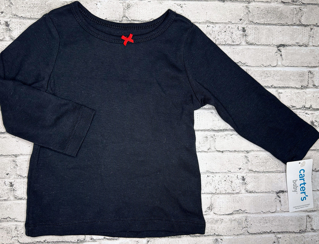 Carter’s: Black Top w/ Bow - 9m NEW!