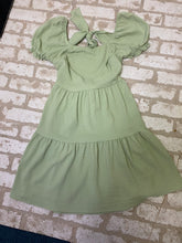 Load image into Gallery viewer, Olive Green Girls Dress (12)

