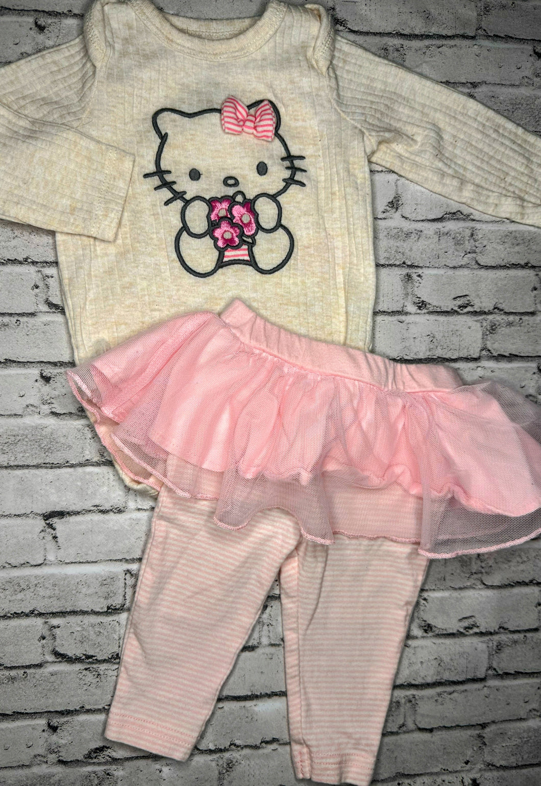 Hello Kitty 2pc Skirted Set- 3M