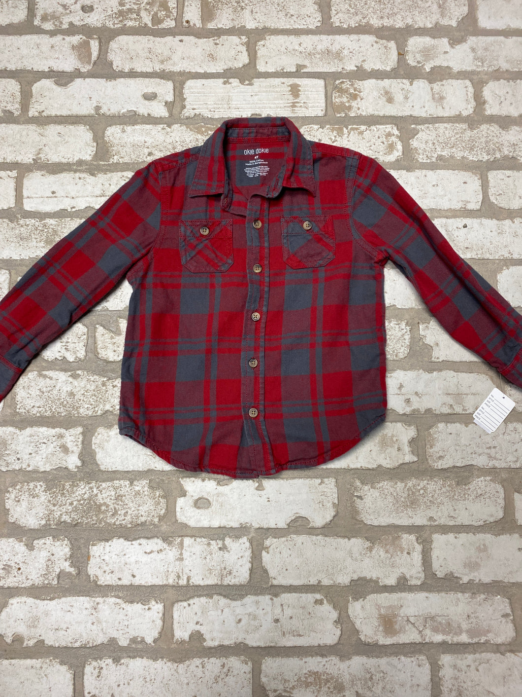 Okie Dokie Boy's Flannel (4T)