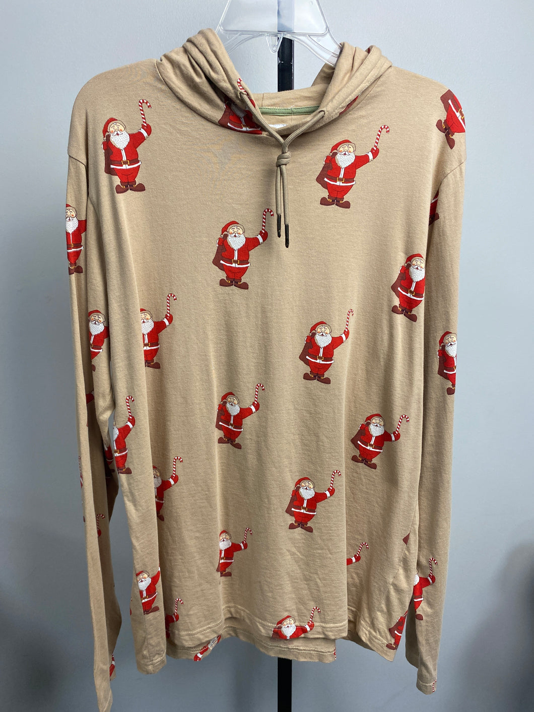 Denim Flower Santa Hoodie (L)