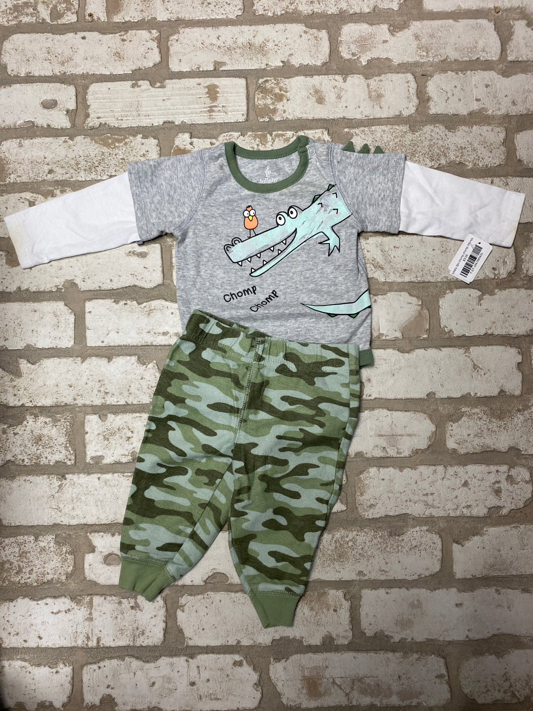 lullaby 2pc chomp chomp 3/6mos
