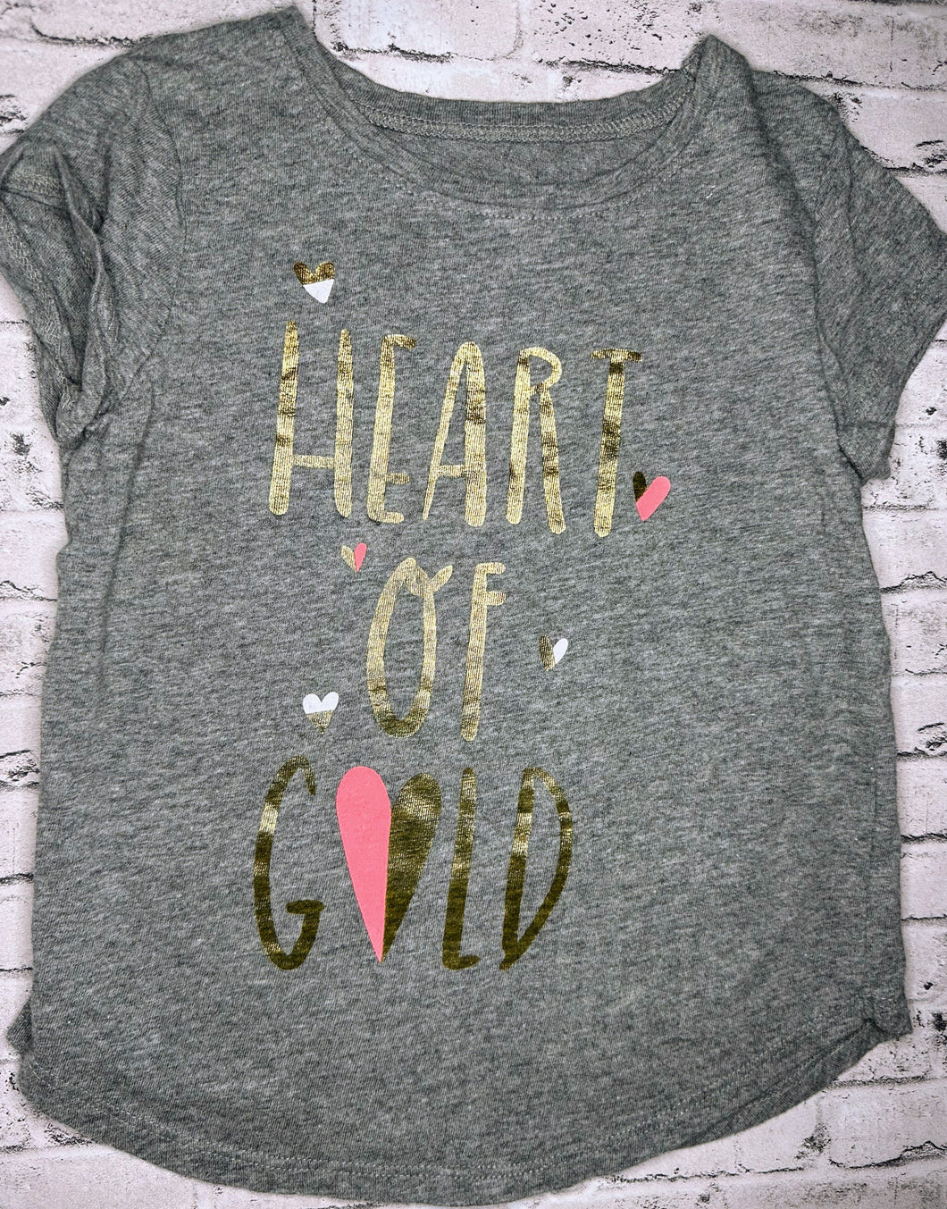 Jumping Beans: “Heart of Gold” Tee- 4T