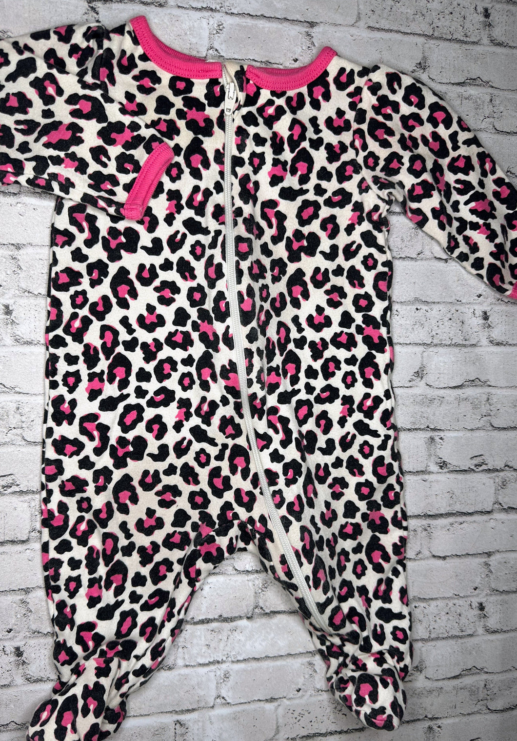 Member’s Mark: Pink Leopard Sleeper- 0/3m