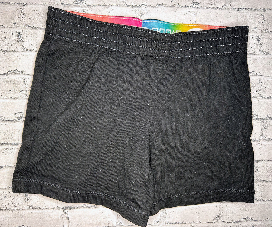 Wonder Nation: Black Soft Shorts- 6/6x