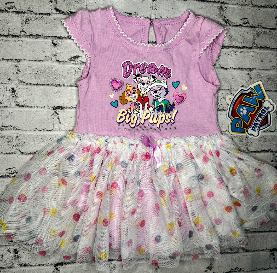 Paw Patrol: “Dream Big” Dress- 0/3m NEW!