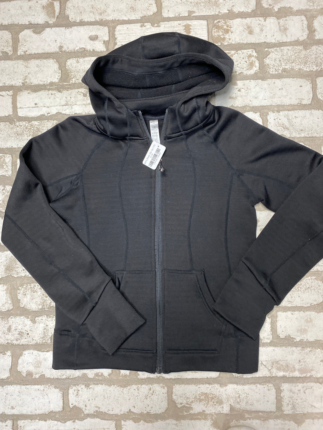 Girl's Black Zip Up (12)