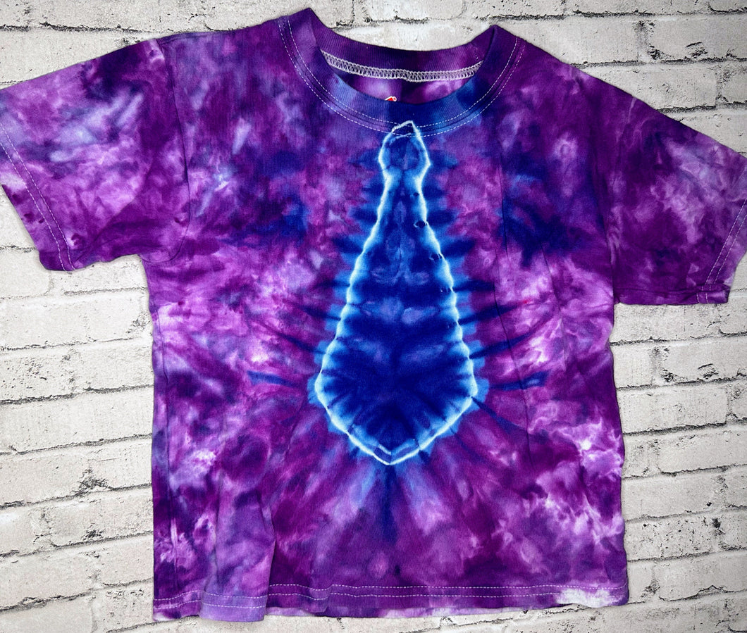 Hanes: Purple/Blue Tie Dye Tee- 4T