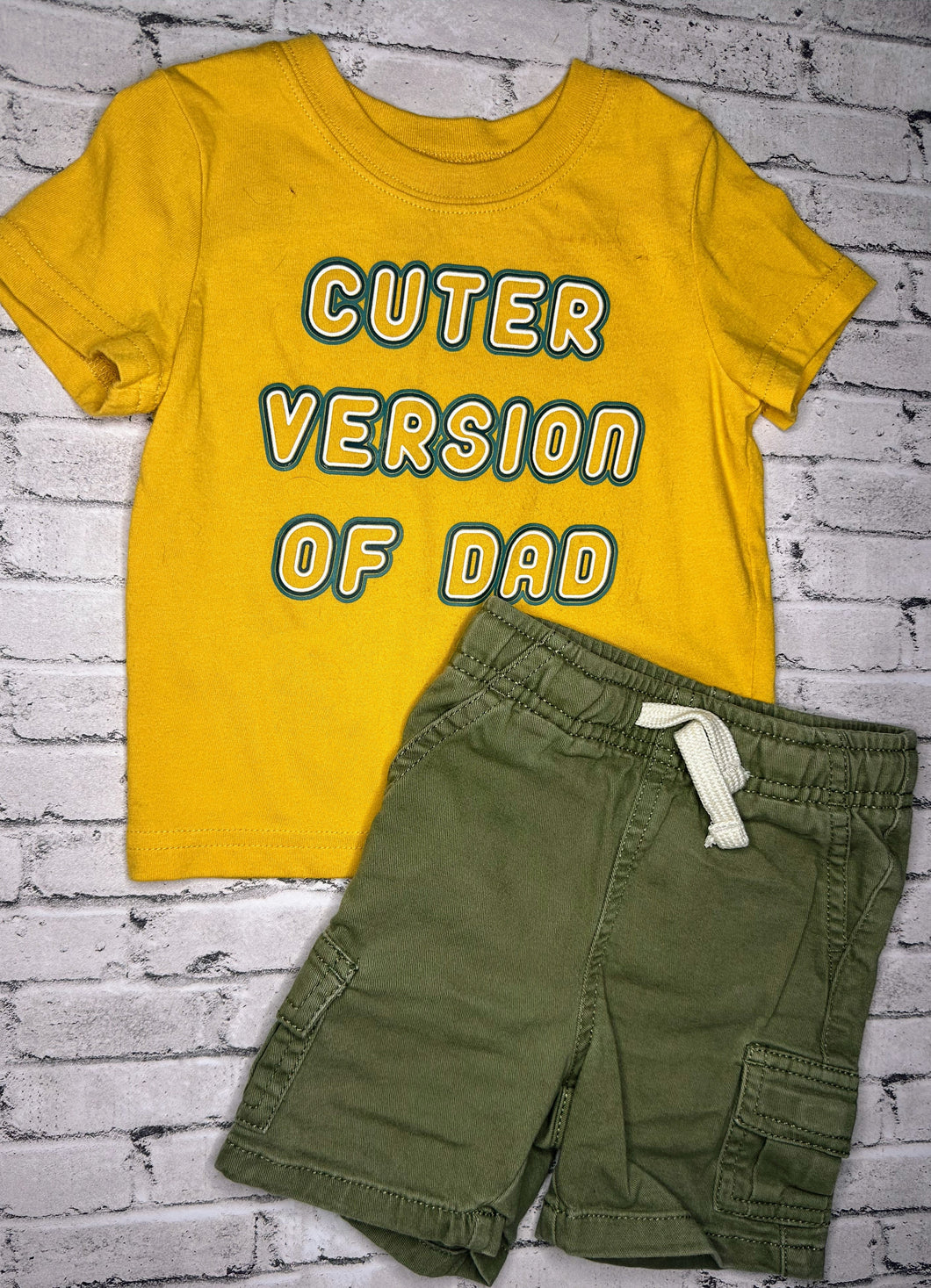 Okie Dokie: “Cuter Version of Dad” Set- 12m