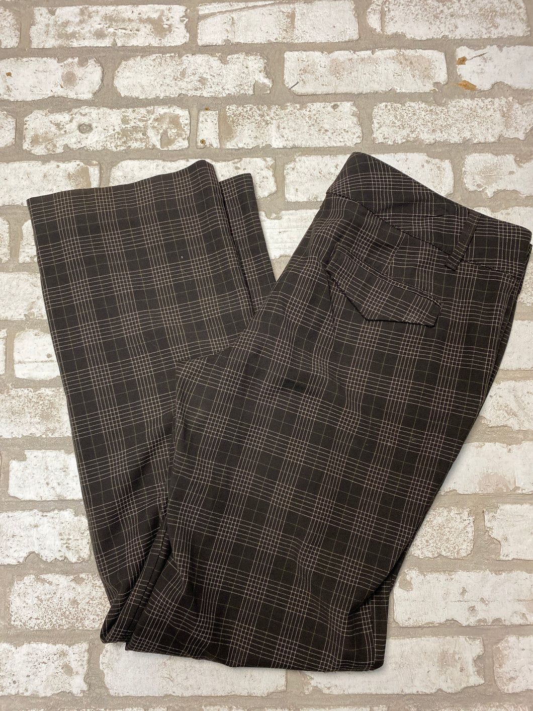 Old Navy Brown Plaid Pants (12)