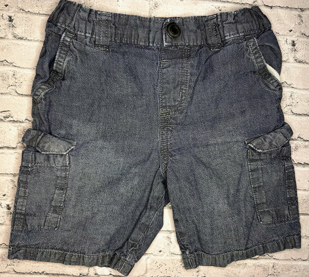 Garanimals: Faux Denim Cargo Shorts- 4T