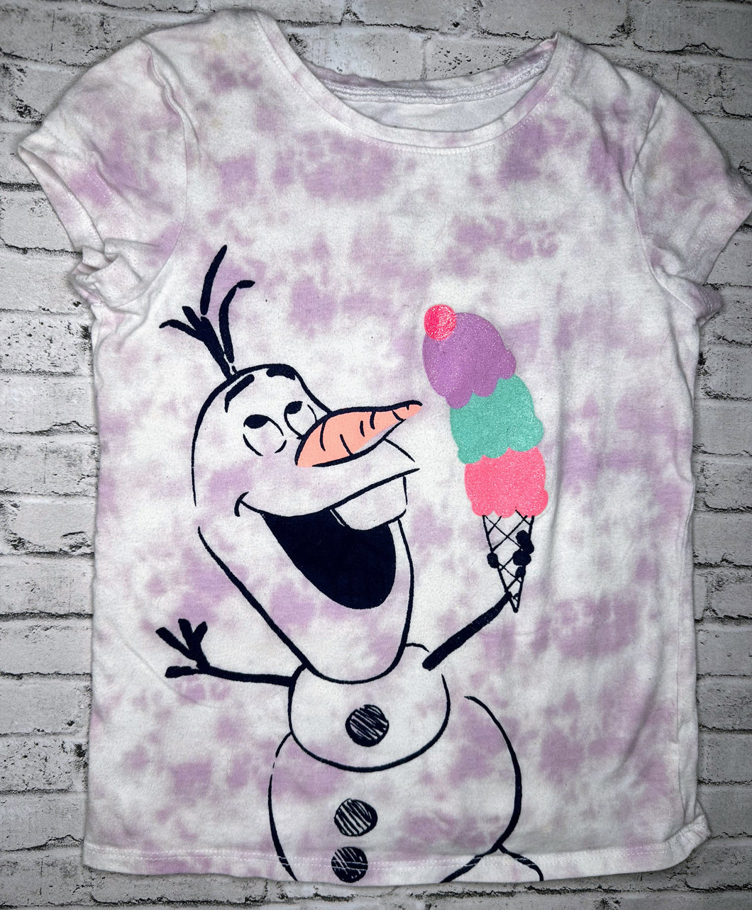 Disney: Ice Cream Olaf Tee- 6x