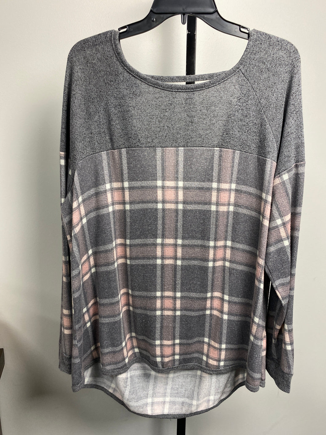 24/7 Long Sleeve Plaid Gray (XL)