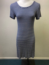 Load image into Gallery viewer, Navy Blue Stripe Dress (S)
