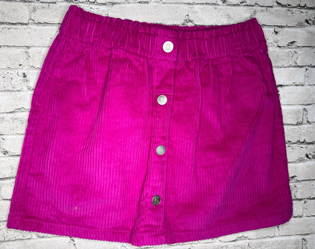 Falls Creek: Purple Corduroy Skirt- 6/6x