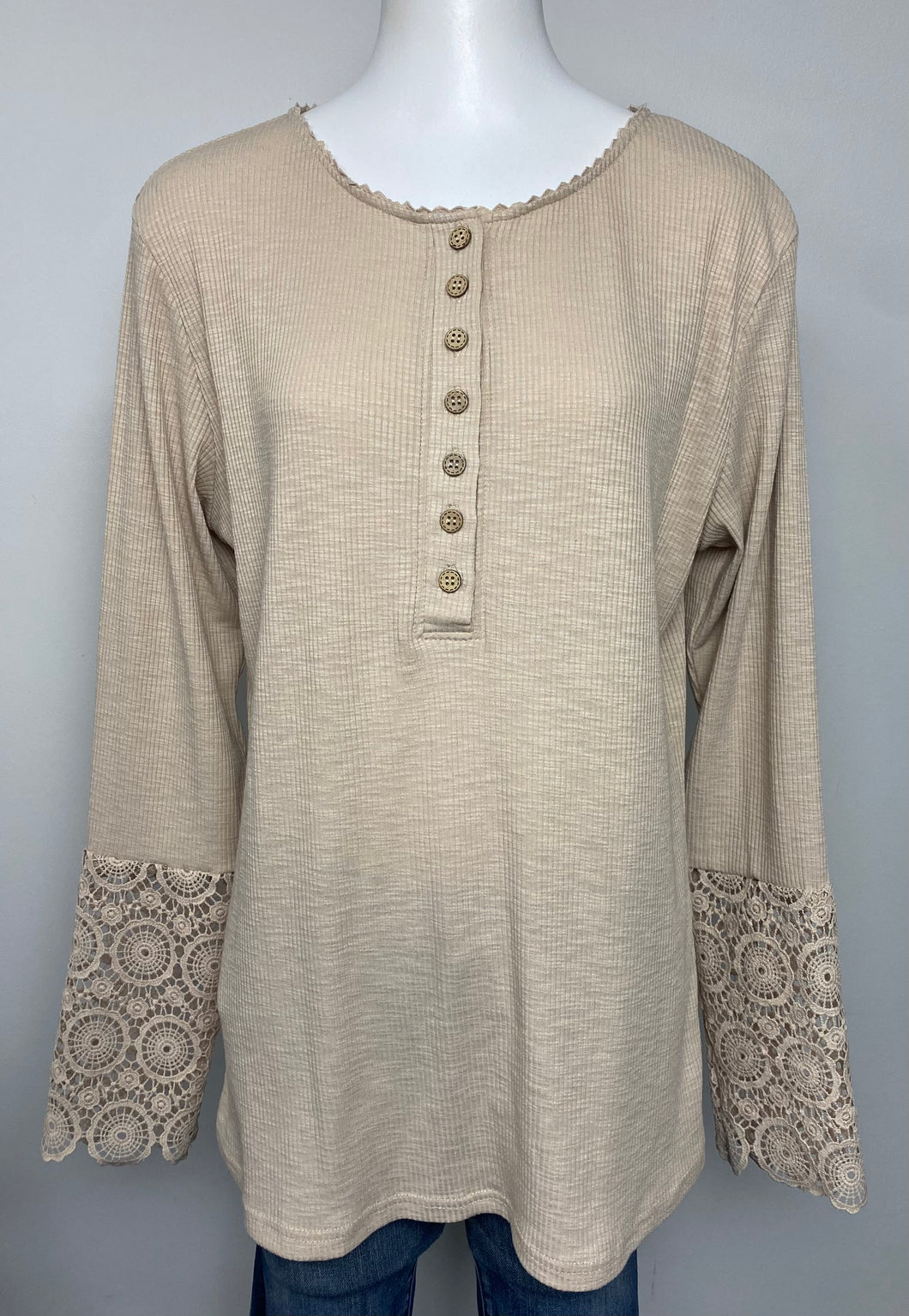 Boutique Ribbed Long Sleeve- (1X)