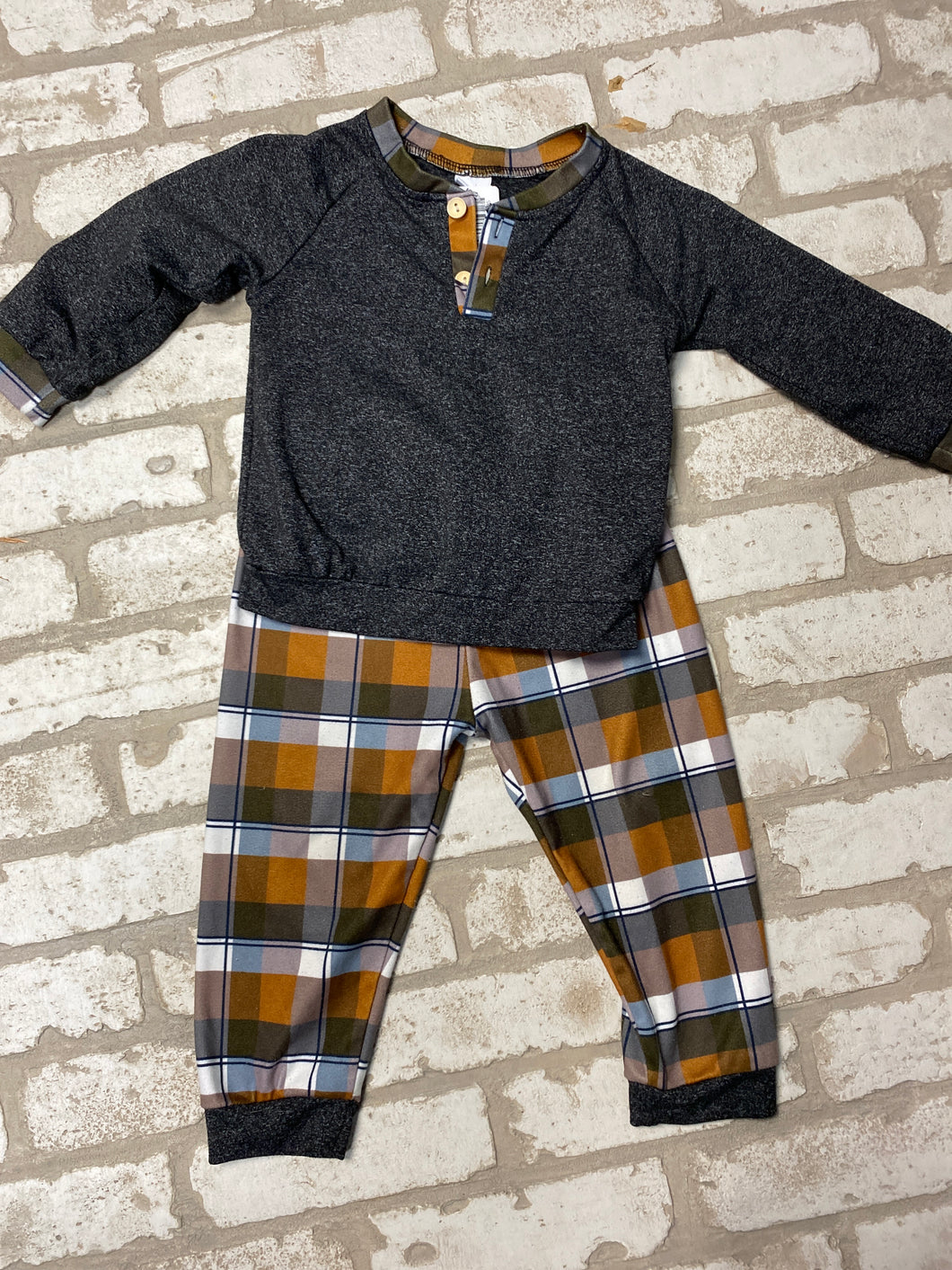 2-3T plaid set