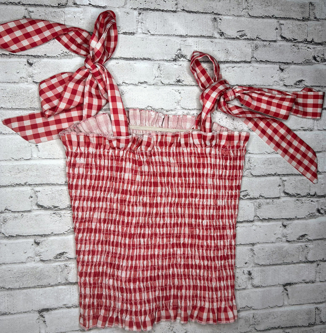 Red Checkered Tank- 5