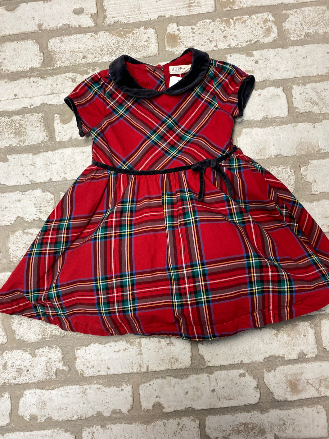 HOPE plaid Dress 12-18M