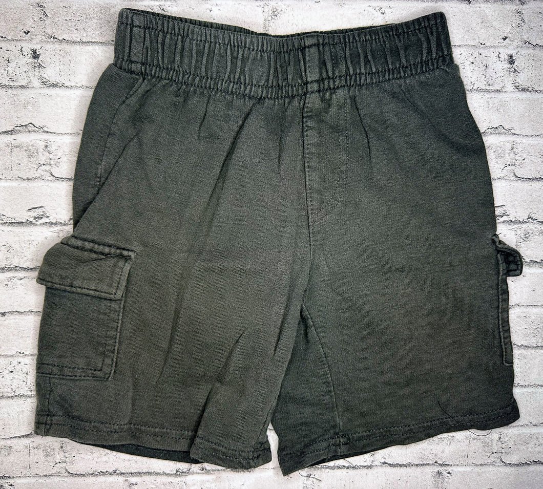 Jumping Beans: Gray Soft Cargo Shorts- 4T