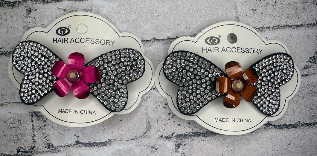 2pc Floral Clips- NEW!