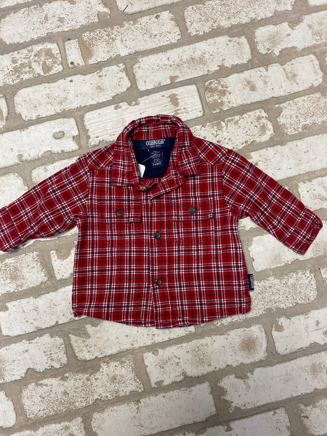 Oshkosh flannel (3-6M)