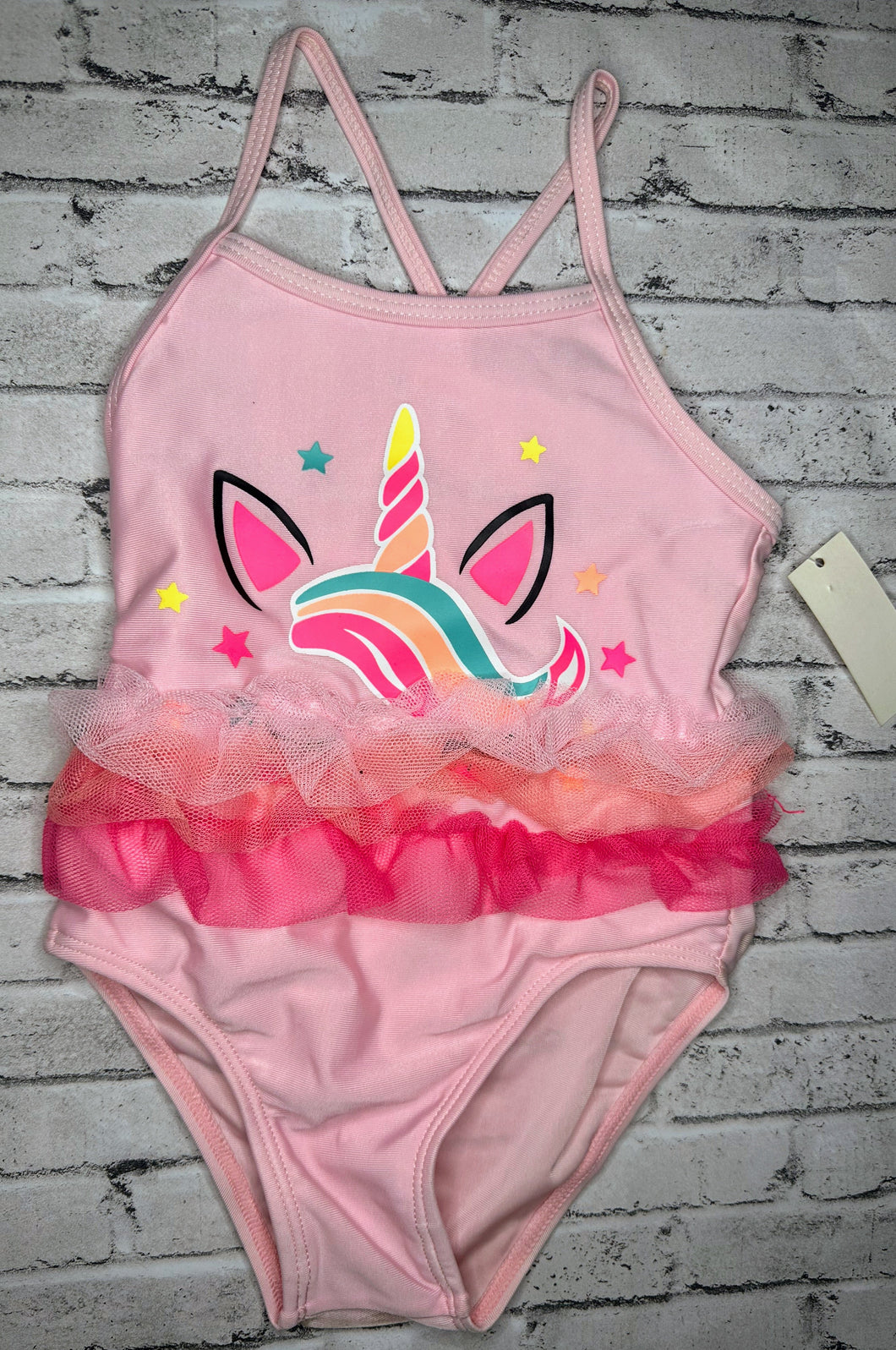 Unicorn Ruffle Swim- 2T NEW!