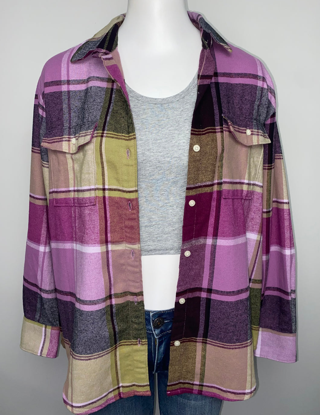 Old Navy BF Flannel- (S)