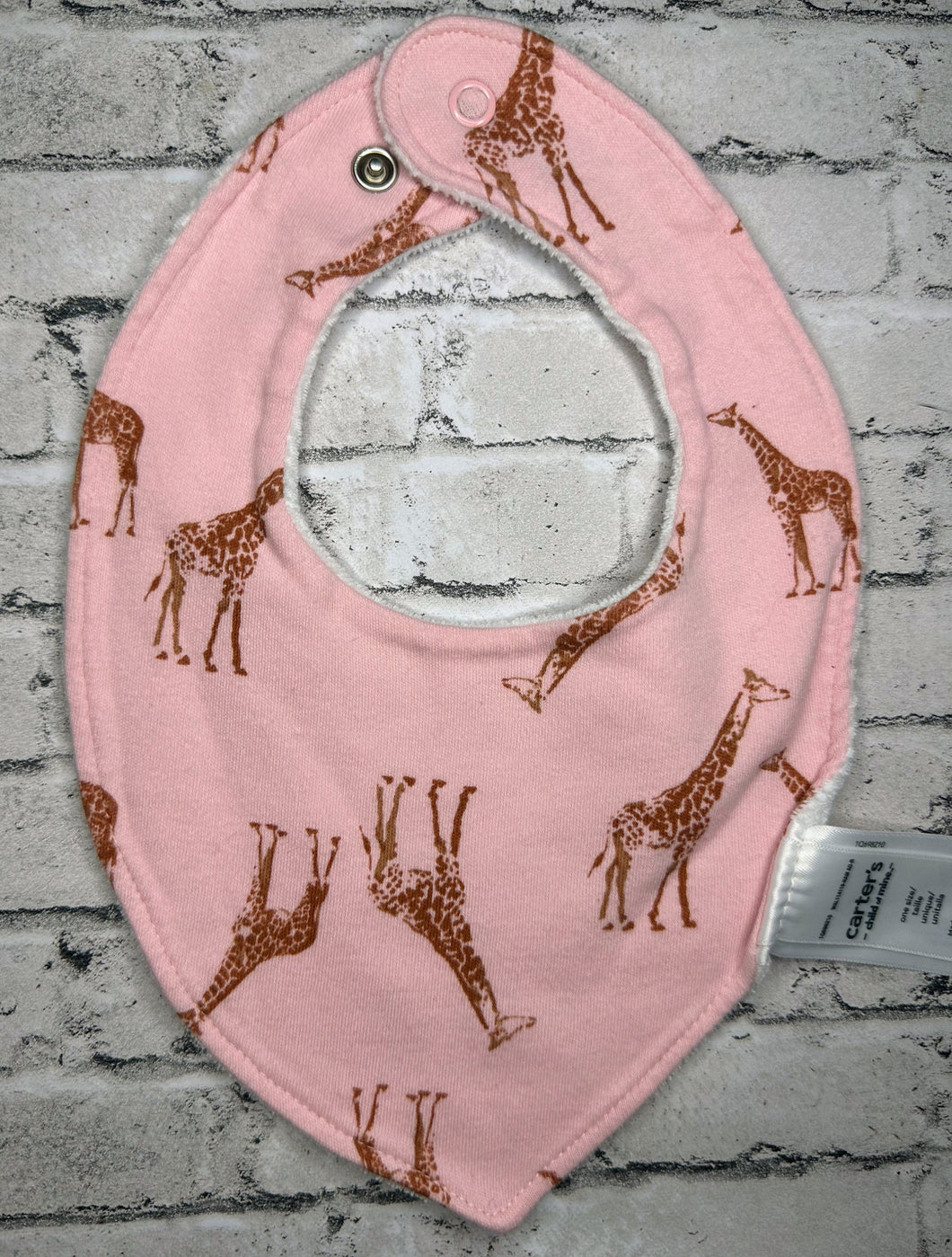 Carter’s: Pink Giraffe Bib