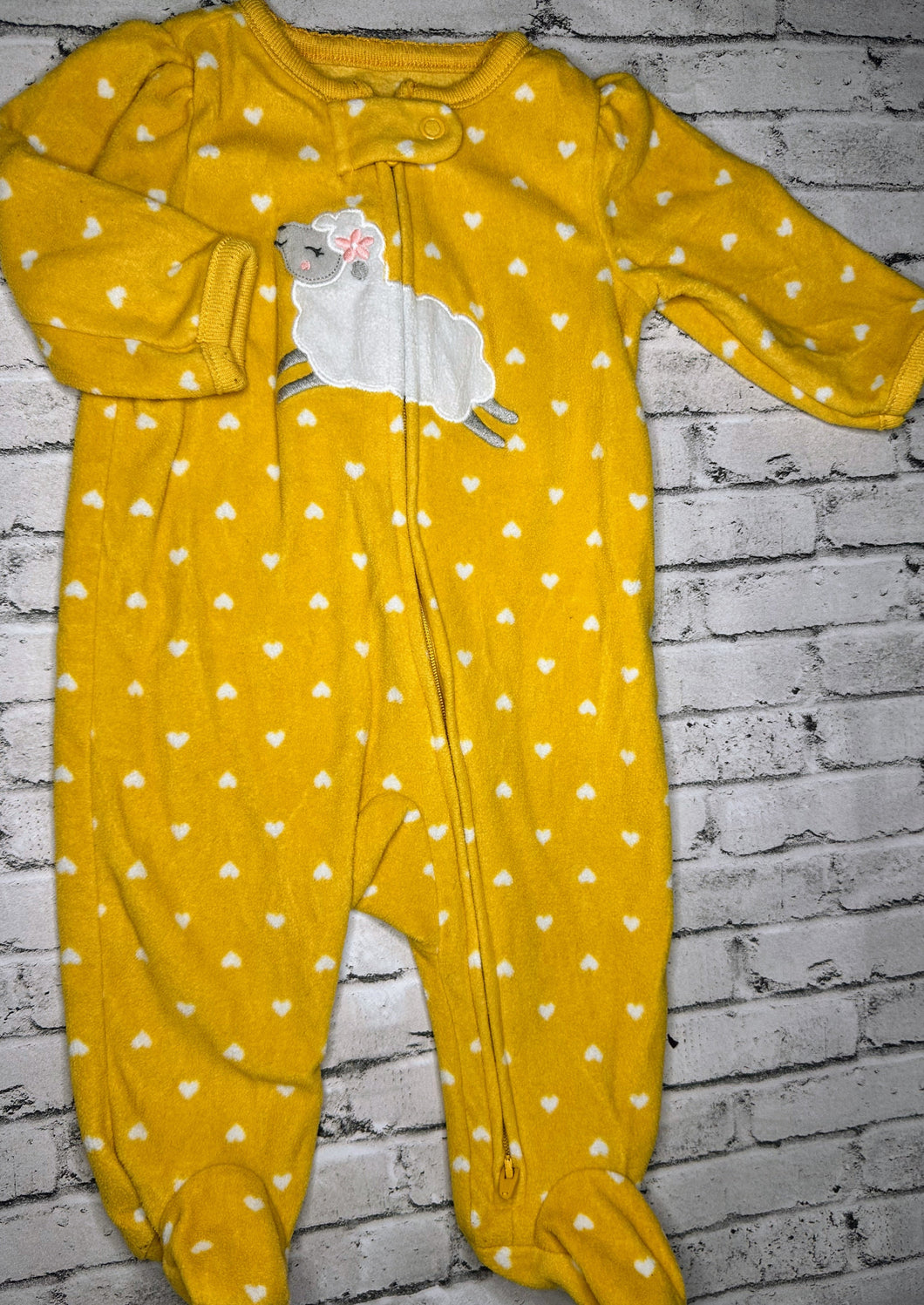 Carter’s: Fleece Sheep Dual Zip Sleeper- 0/3m