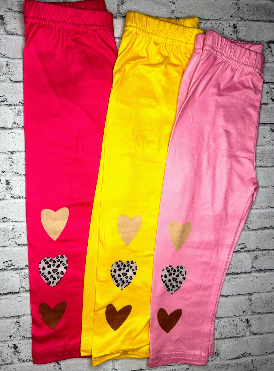 Boutique 3pc Heart Leggings Set- 12/18m