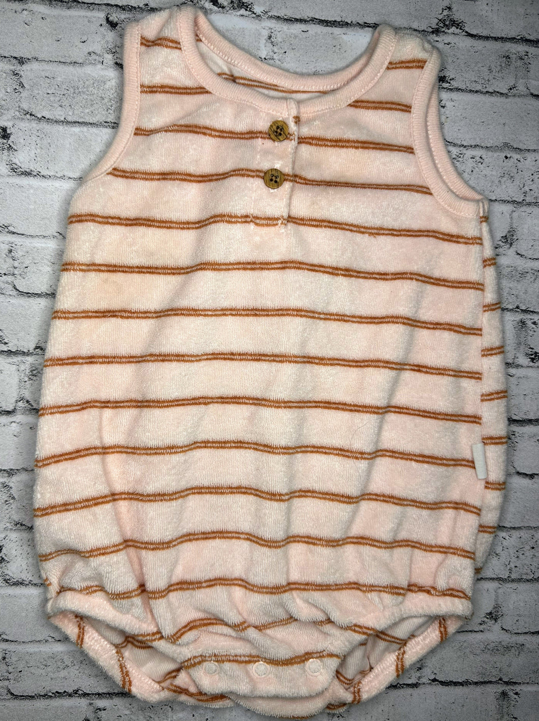 Carter’s: Textured Stripe Bodysuit- 6m