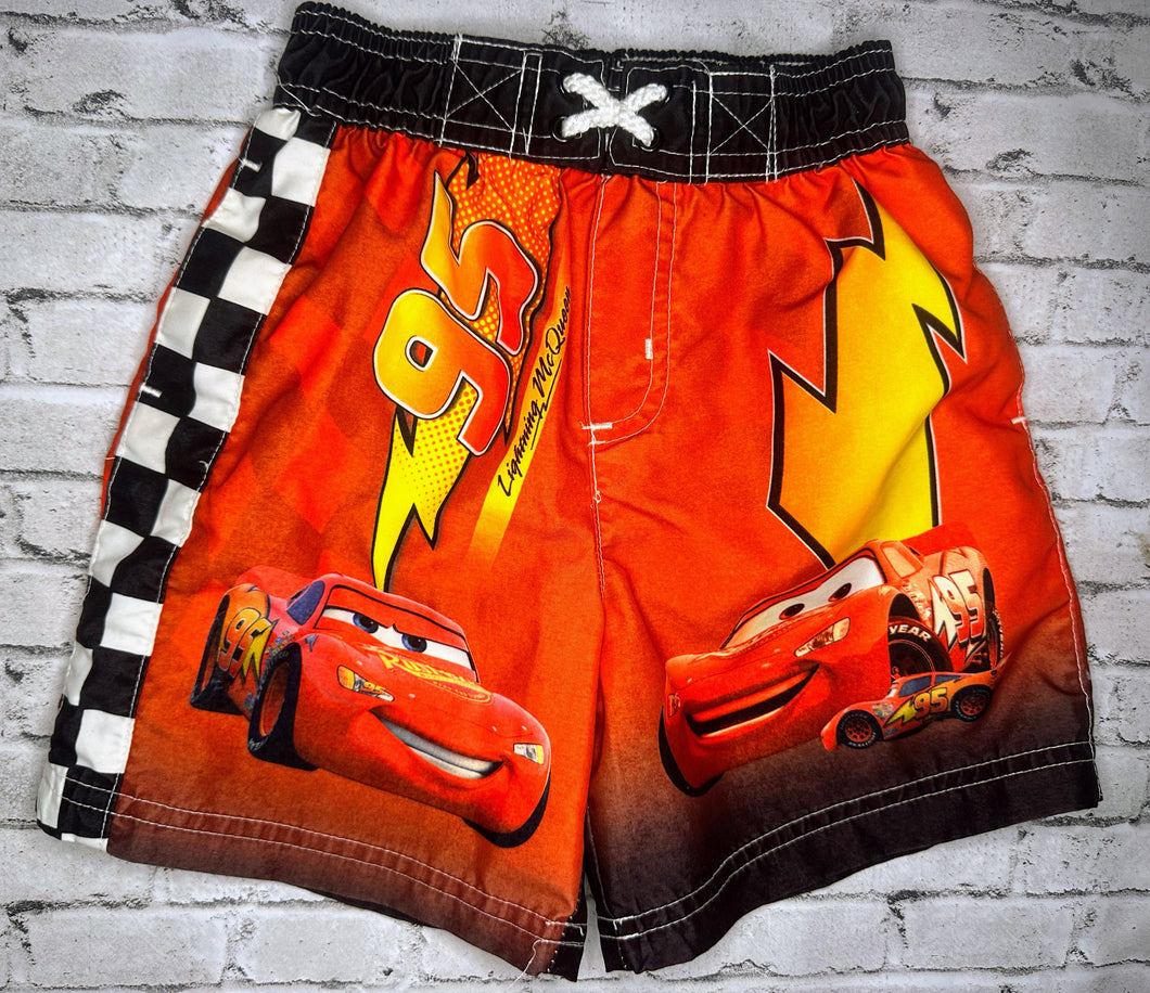 Cars: Lightening McQueen Swim Shorts- 3T