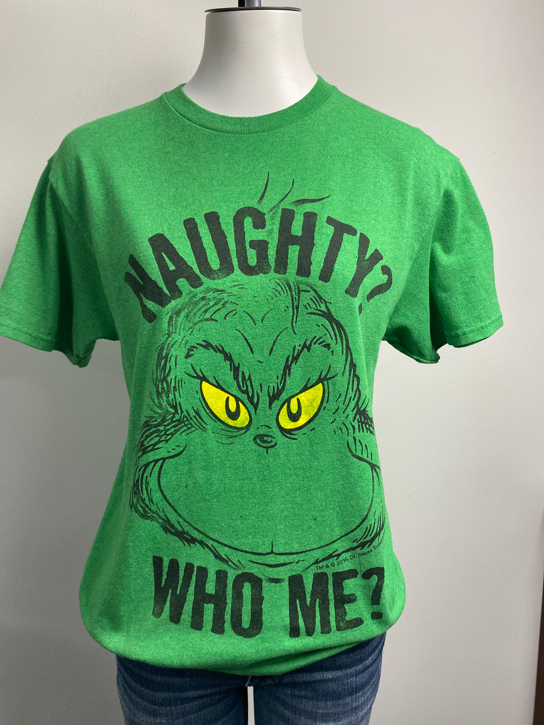 Naughty Grinch tee (L)