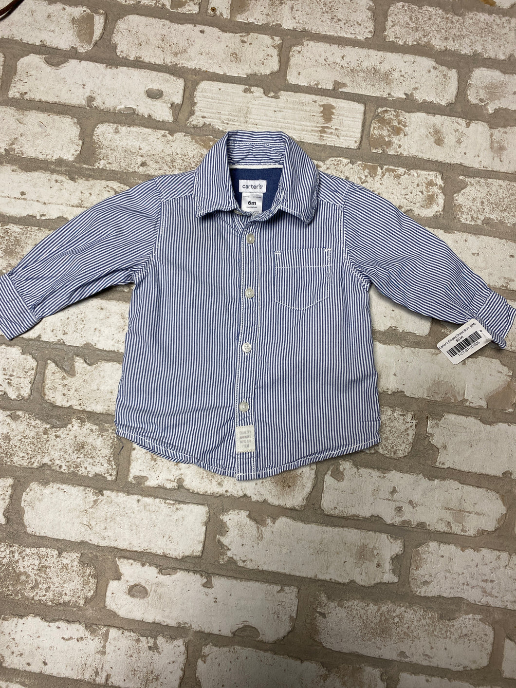 Carter's Striped Dress Shirt (6M)