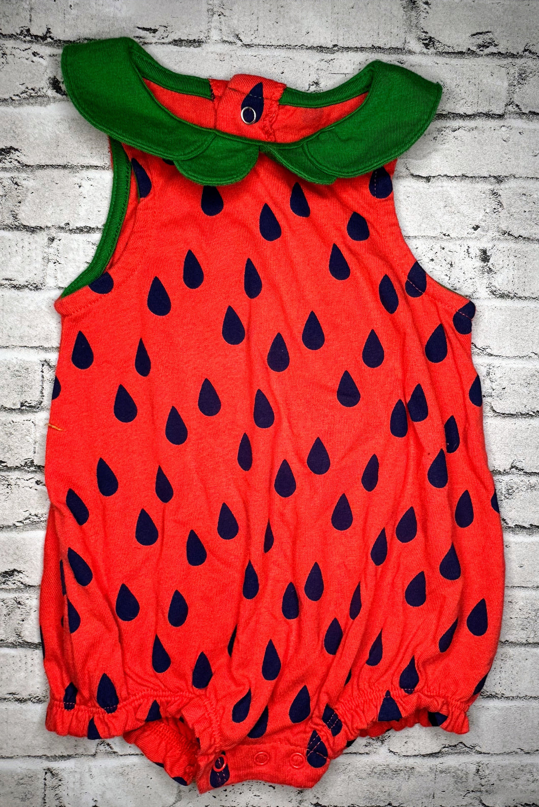 Cat & Jack: Watermelon Romper- 3/6m