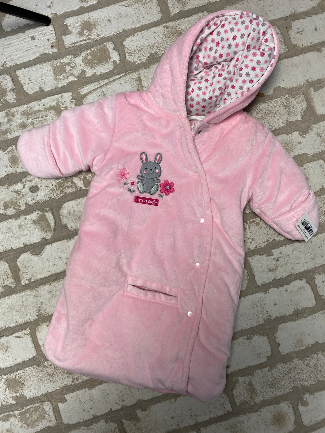 Carter's Girl's Pink Snowsuit (0/3M)