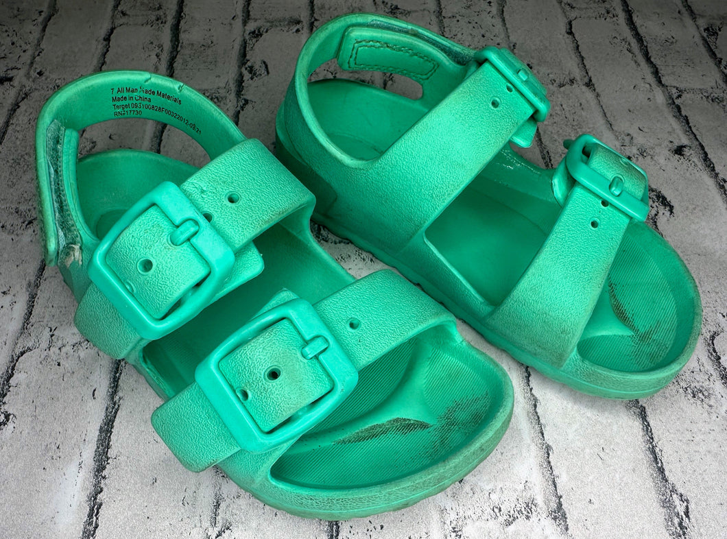 Cat & Jack: Mint Buckle Sandles- 7C