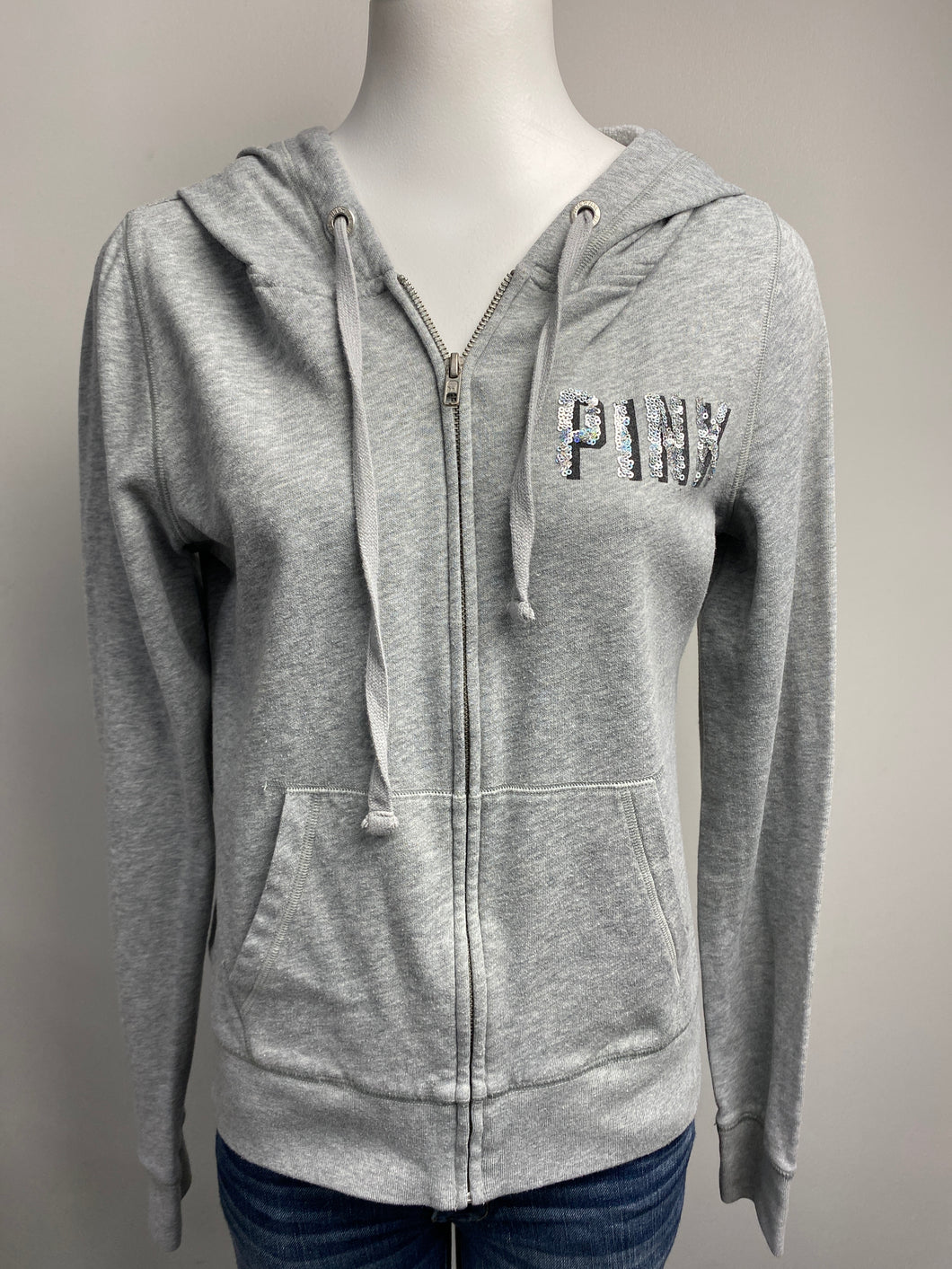 Grey PINK Hoodie (M)