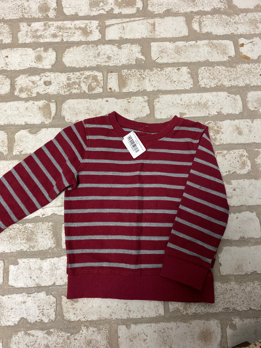 Jumping Beans Red Striped Shirt (2T)