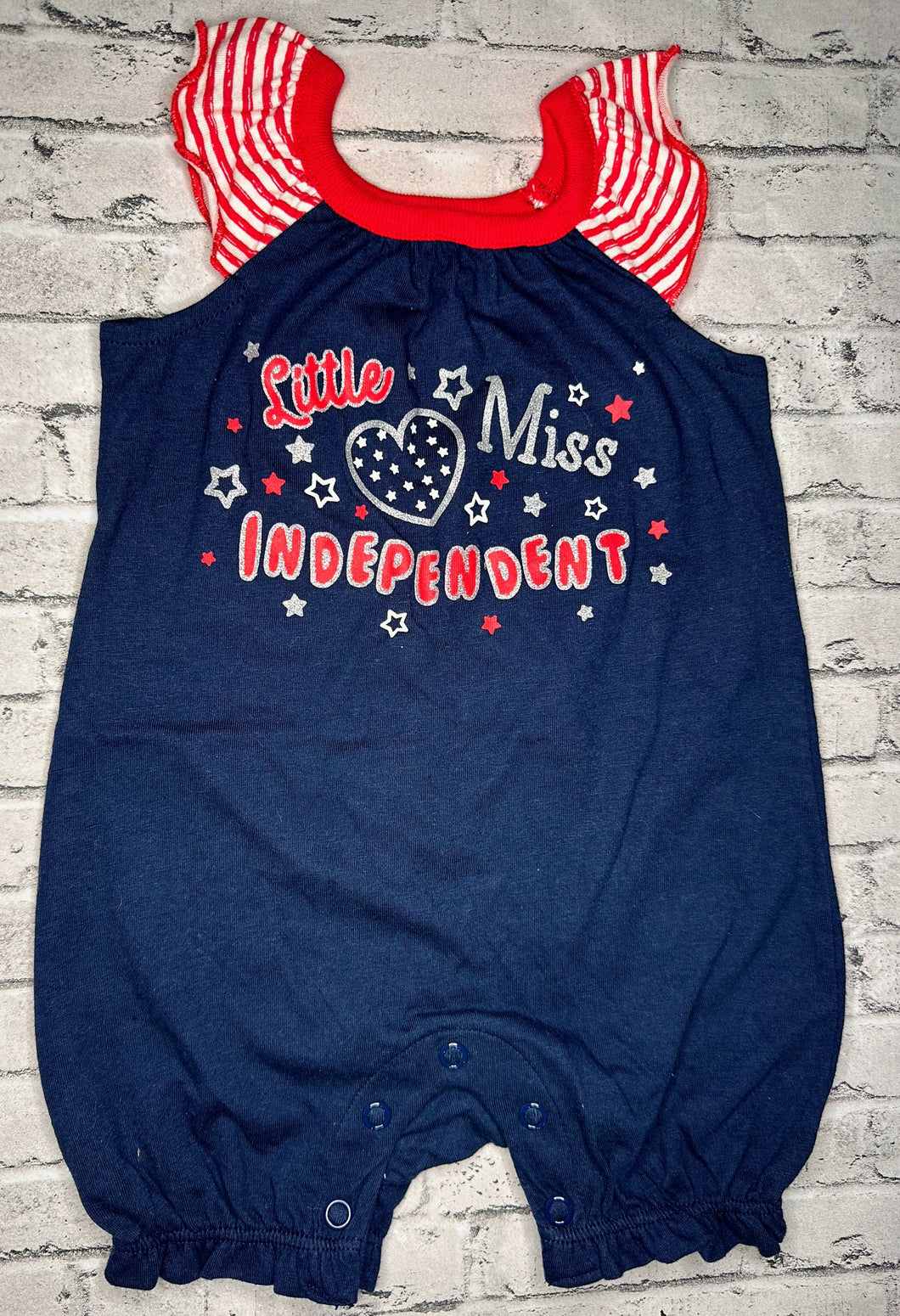Celebrate: “Little Miss Independent” Romper- 0/3m