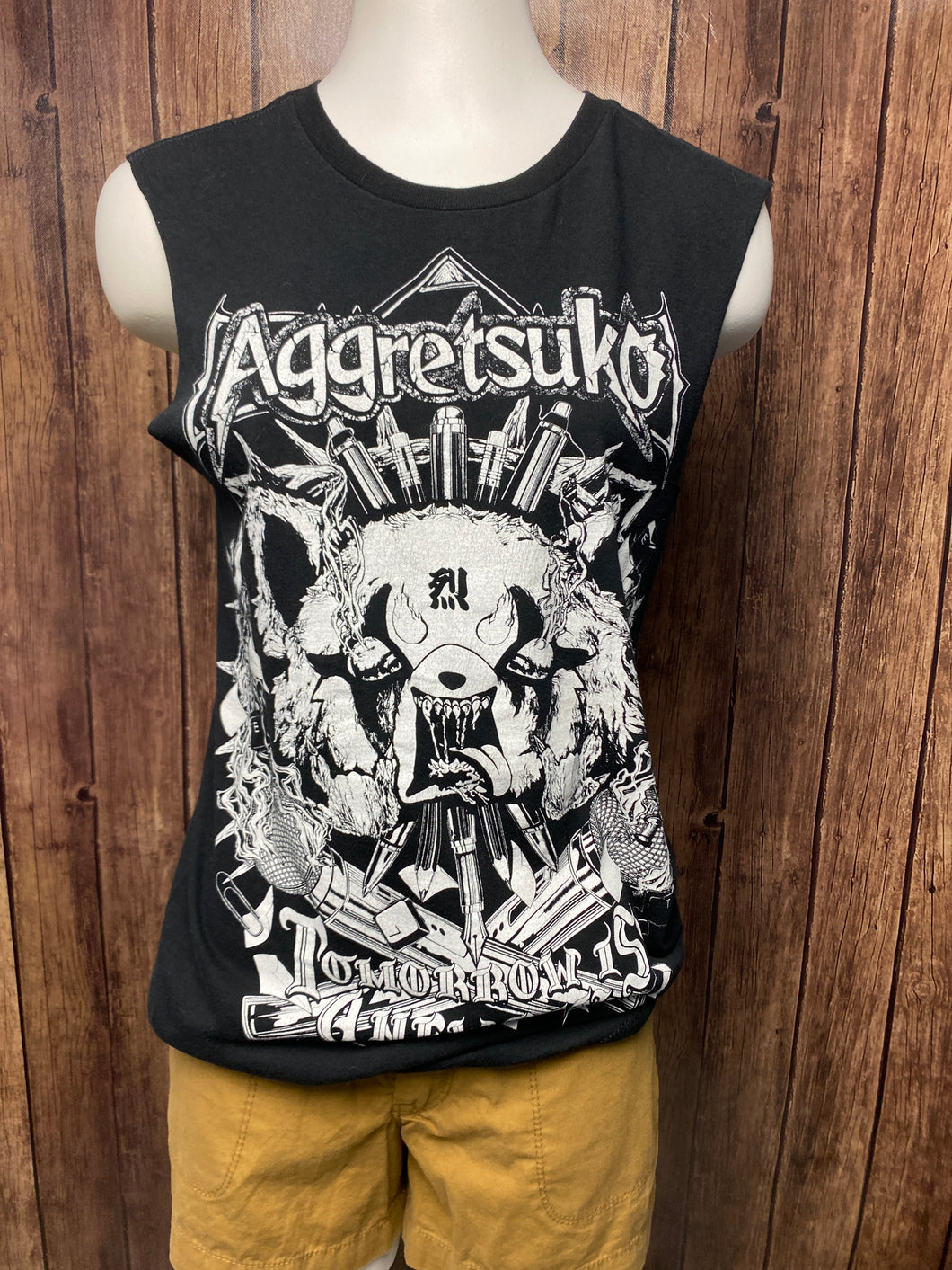 Aggretsuko Black Tank (S)