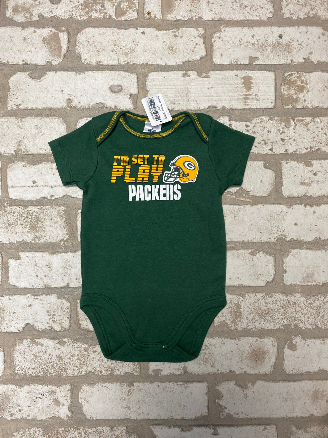 packer onesie (0-3M)