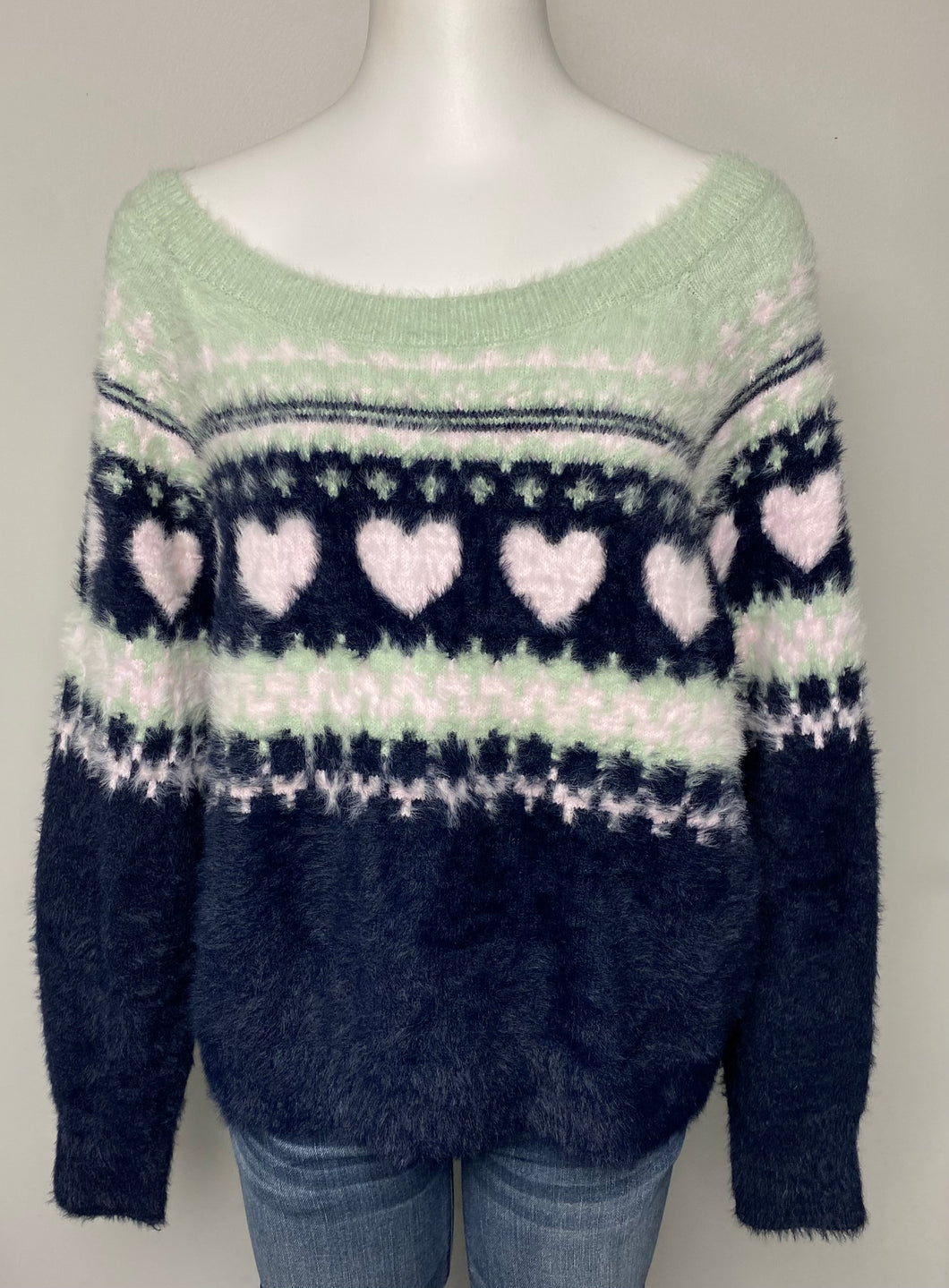 Victorias Secret Heart Sweater- (L)