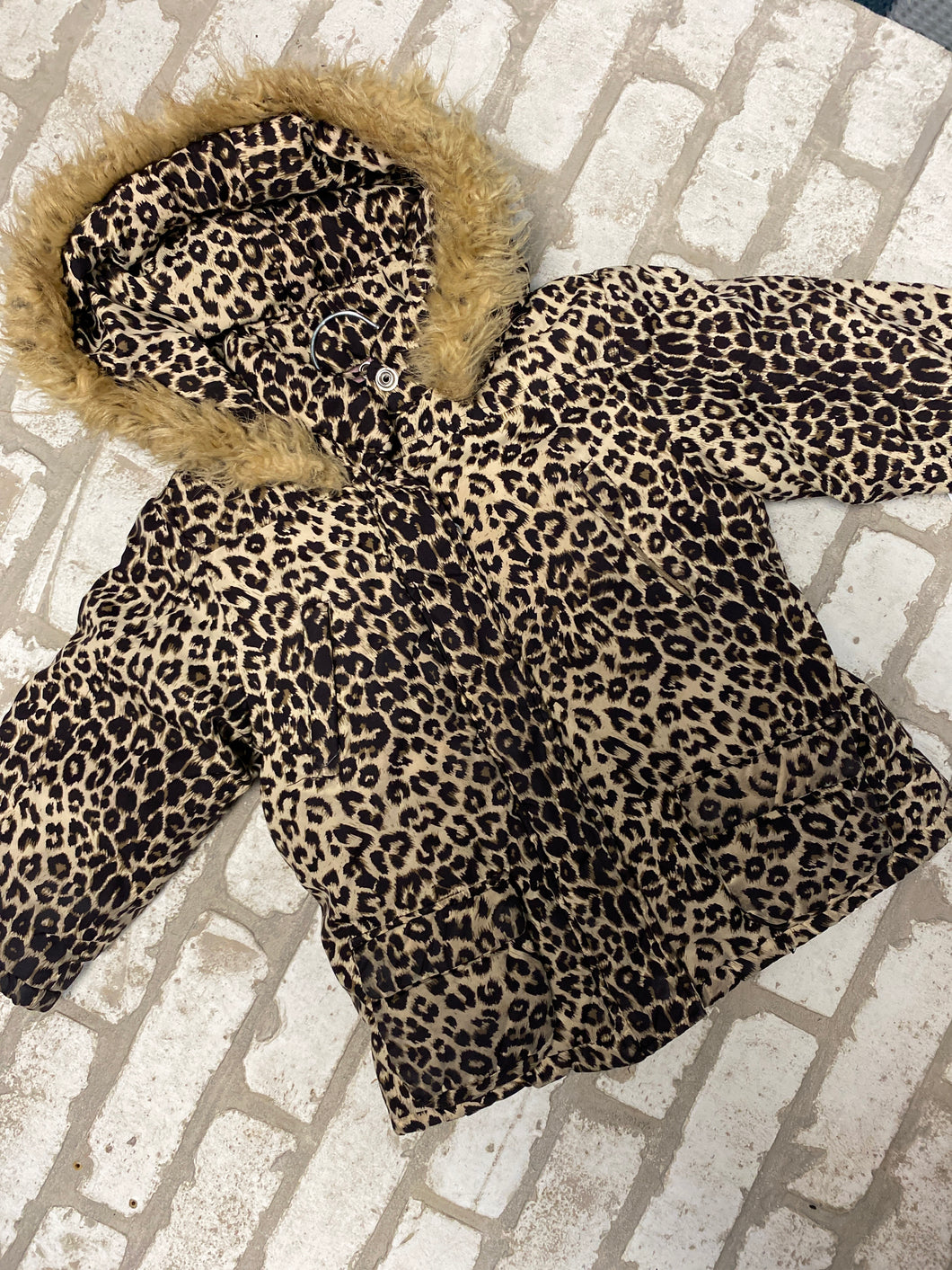 Children's Place leopard print jacket 4T